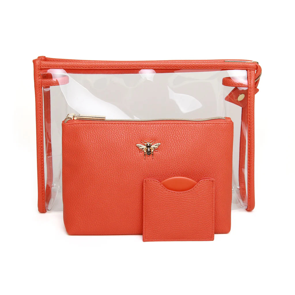 Orange Luxury 3 Piece Beauty Makeup Gift Set