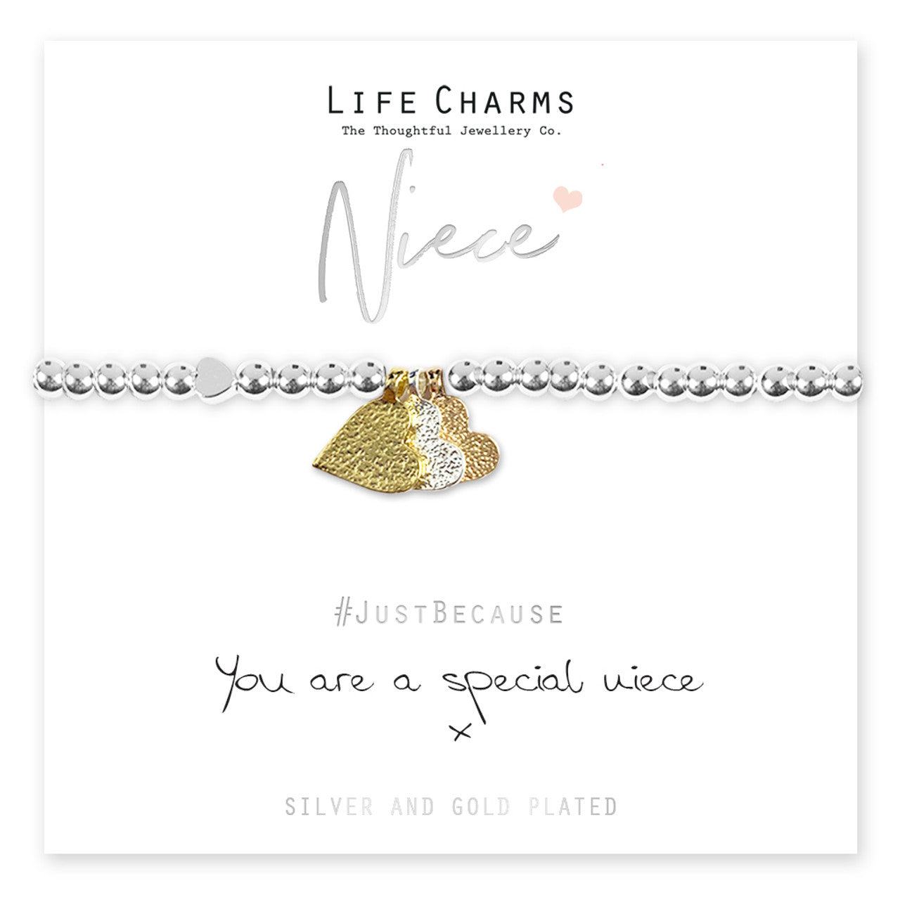 Special Niece Hearts Bracelet