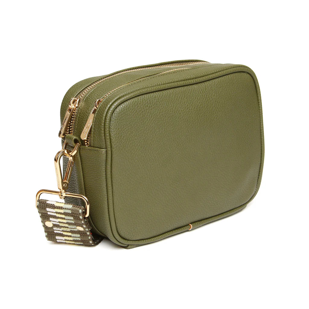 Olive Soho duel compartment camera cross body bag