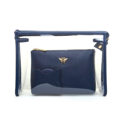 Navy Luxury 3 Piece Beauty Makeup Gift Set