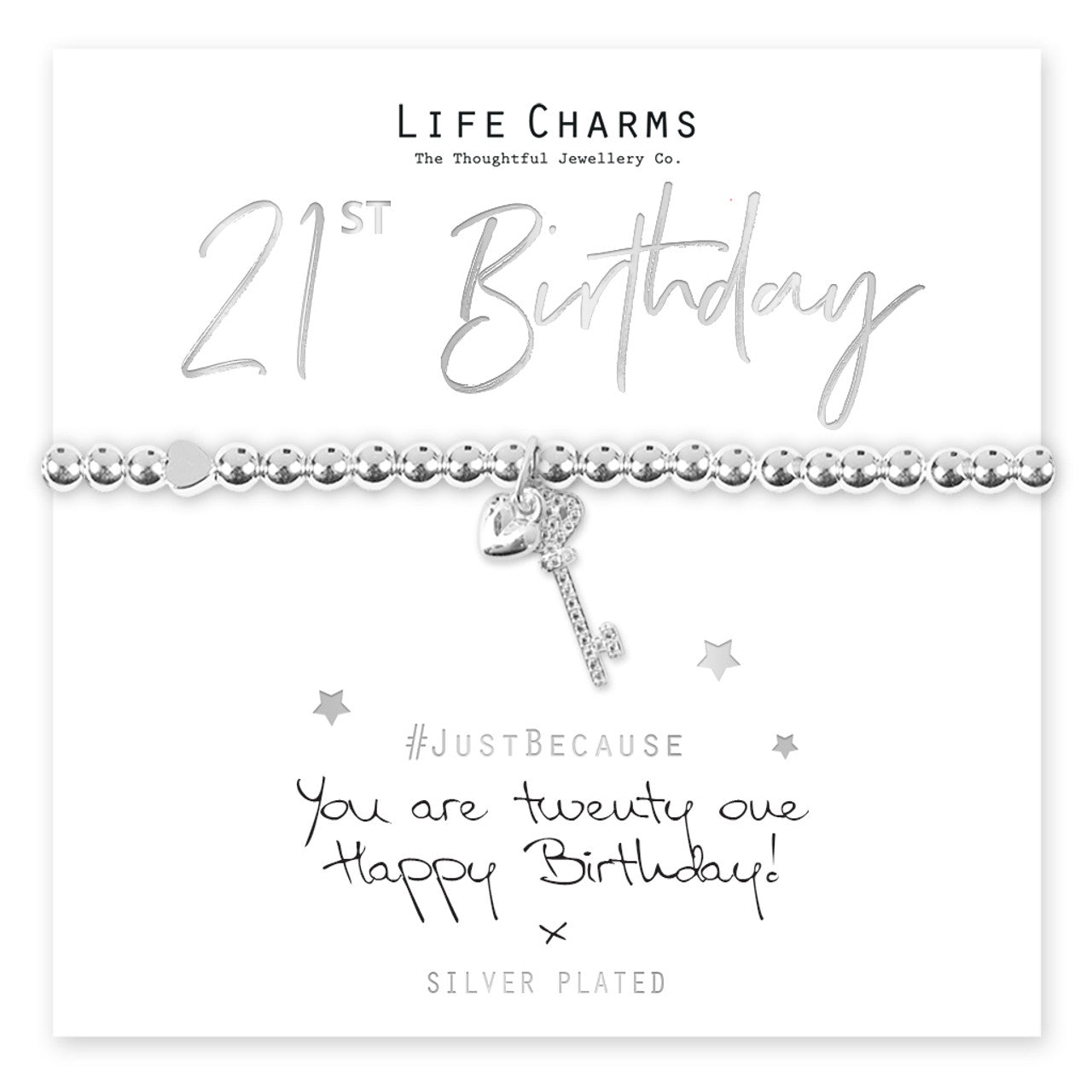 You Are 21 Key Bracelet
