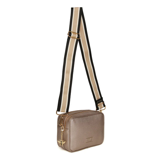 Bronze Soho duel compartment camera cross body bag