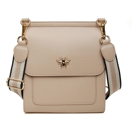 Stone Large Bloomsbury Cross Body Bag
