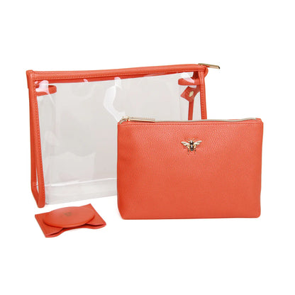 Orange Luxury 3 Piece Beauty Makeup Gift Set