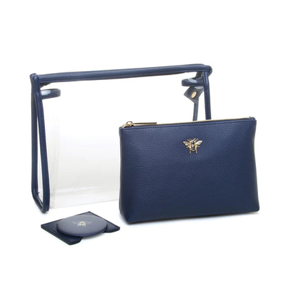 Navy Luxury 3 Piece Beauty Makeup Gift Set
