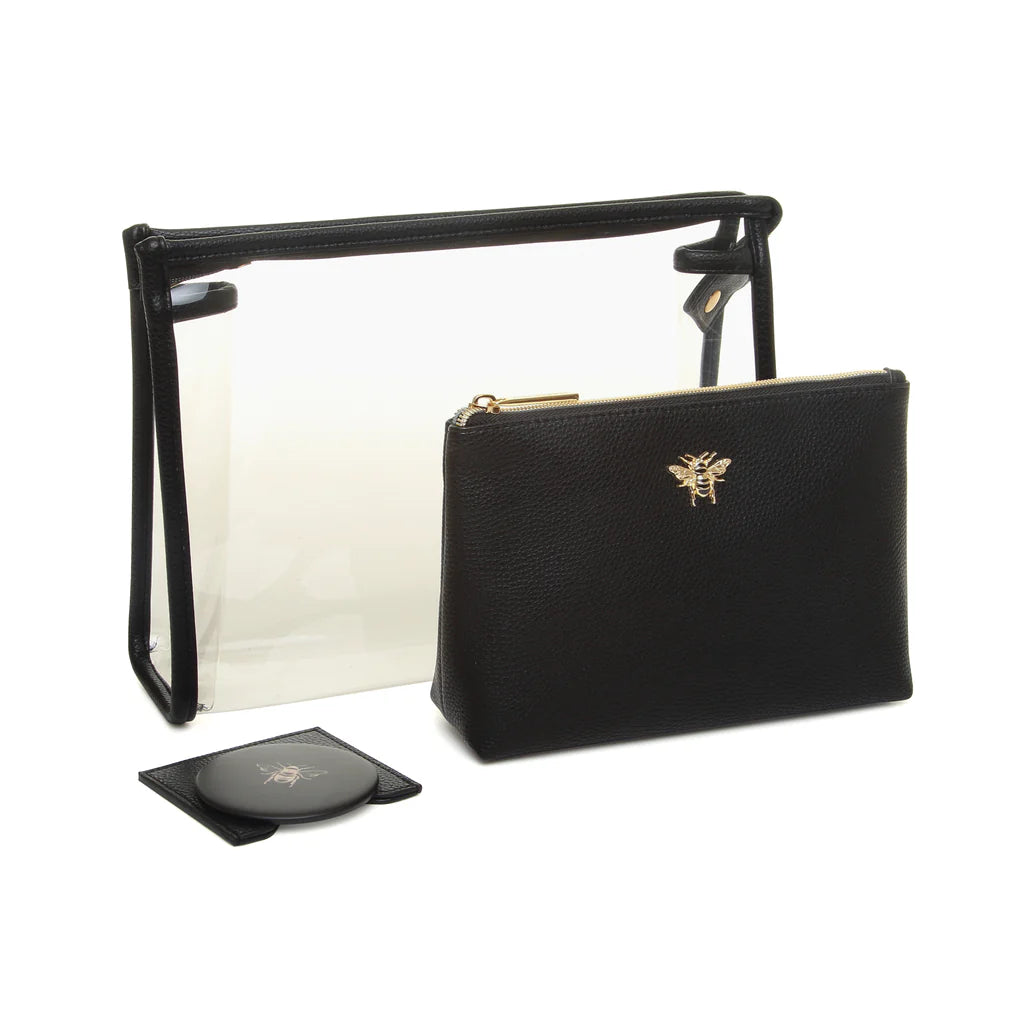 Black Luxury 3 Piece Beauty Makeup Gift Set