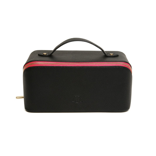 Black and Pink Train Case