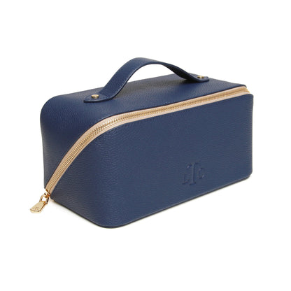 Navy and Stone Train Case