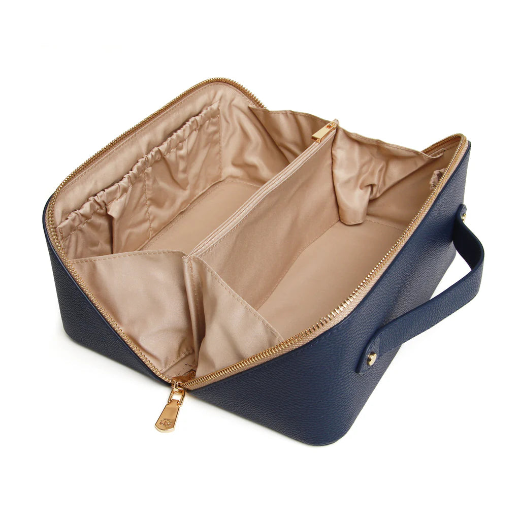 Navy and Stone Train Case