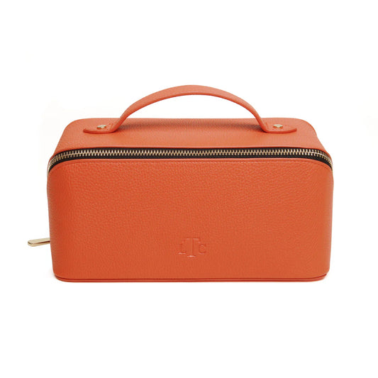 Orange and Black Train Case