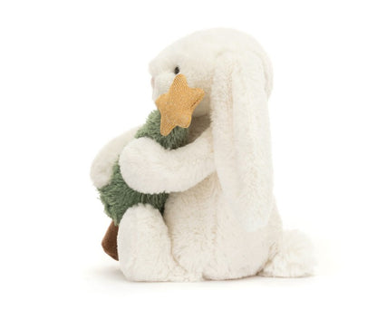 Bashful bunny with Christmas Tree