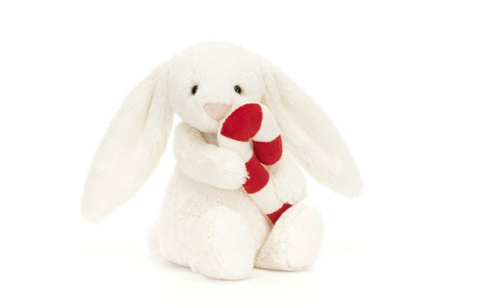 Bashful bunny with candycane