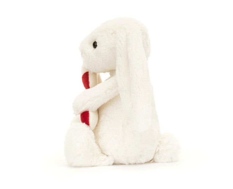 Bashful bunny with candycane