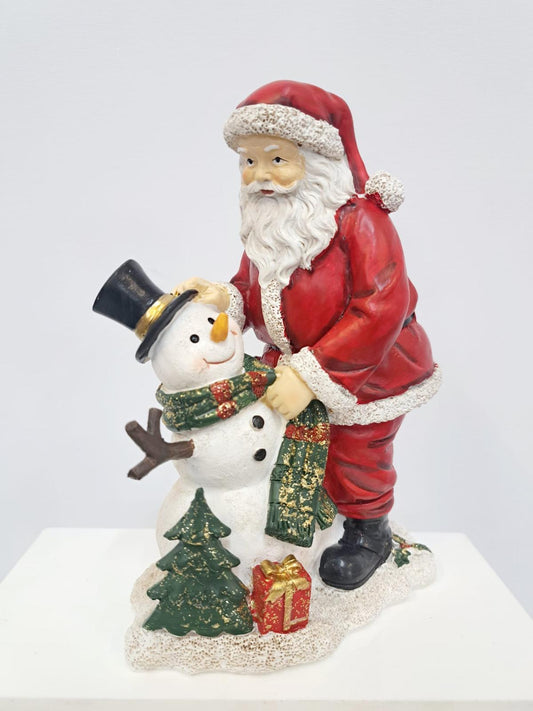 Father Christmas and snowman