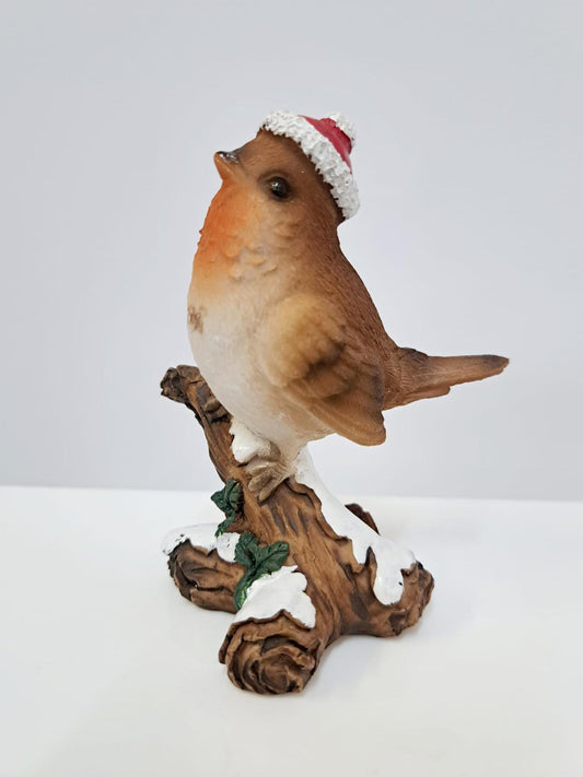 Robin Ornament on a christmas twig