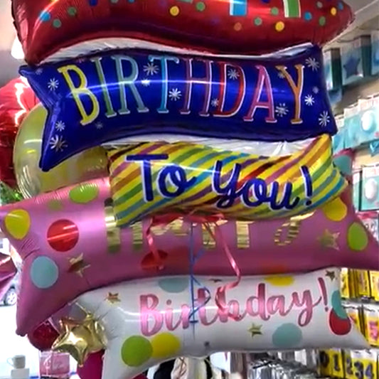 Balloons - Happy Birthday scrolls