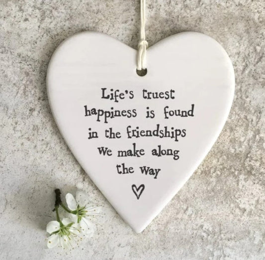 East of India - Hanging heart truest friendship