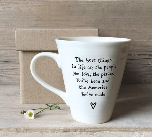 East of India - Porcelain Mug, Memories you've made.