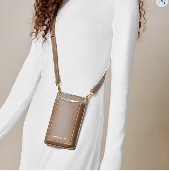 Katie Loxton Perri Mocha phone bag