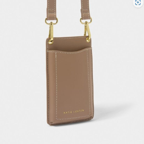Katie Loxton Perri Mocha phone bag