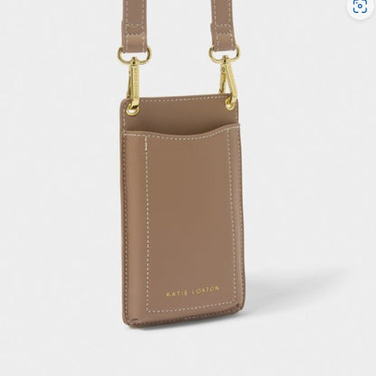 Katie Loxton Perri Mocha phone bag